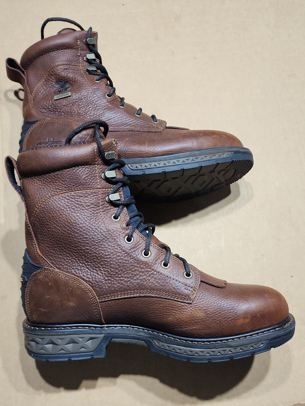 Georgia Men's Size 12W Carbo-Tec LT Waterproof Lacer Work Boots